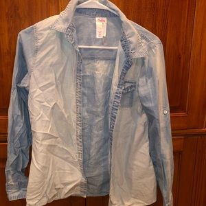 Justice Blue ombré button down